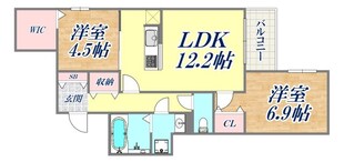 サンパティーク住吉の物件間取画像